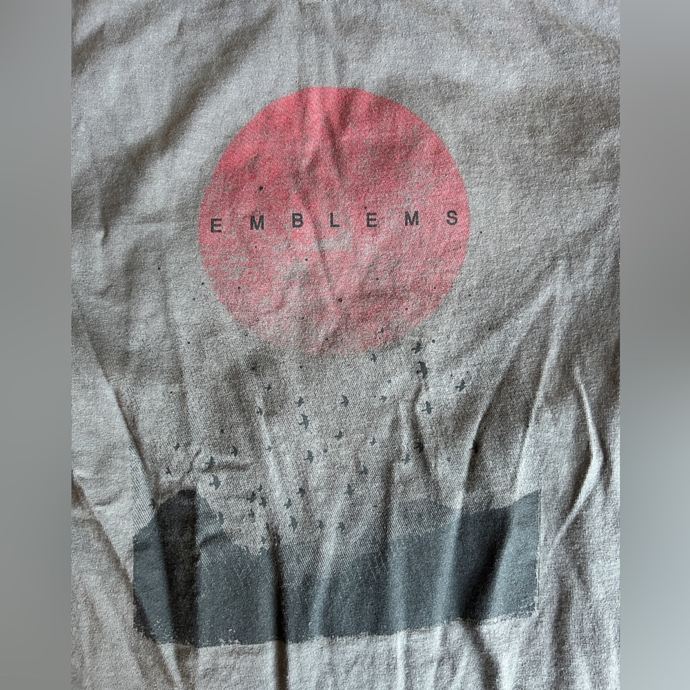 Gildan Heavy Cotton dark gray t-shirt for the band Emblems
